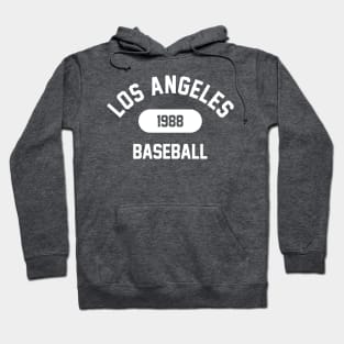 Retro 1988 Los Angeles Baseball Varsity Logo (White) Hoodie